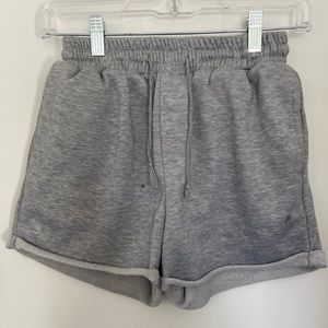 Sweat pant material shorts size small